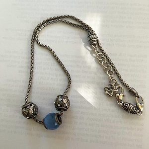 Brighton 18 inch long silver plated necklace